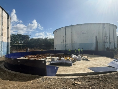 CORAMON construye nuevo tanque del acueducto para fortalecer el suministro de agua en Bonao