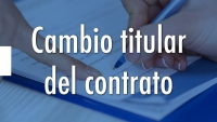 Cambio de nombre del titular del contrato